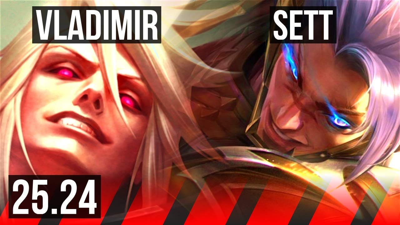 VLADIMIR vs SETT (TOP) | Good KDA: 12/1/7 | KR Grandmaster | 25.24
