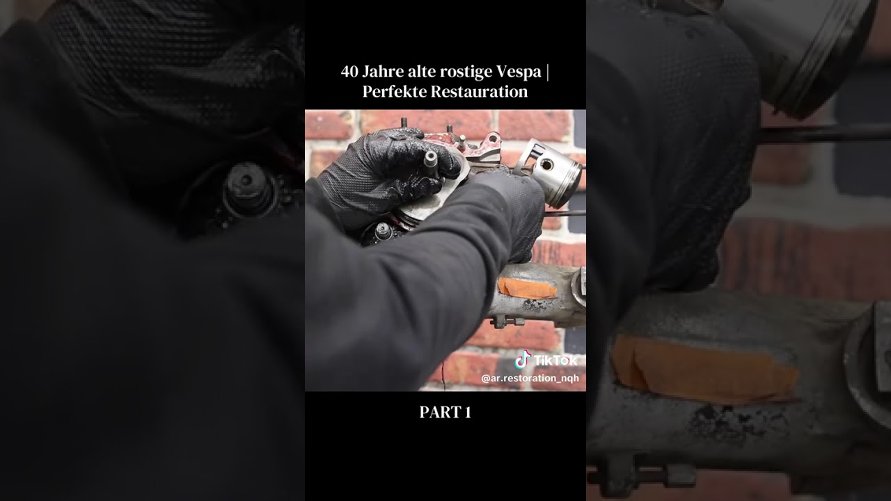 restoration vespa #vespa #bongkar #service #vespapx #vespasuper 