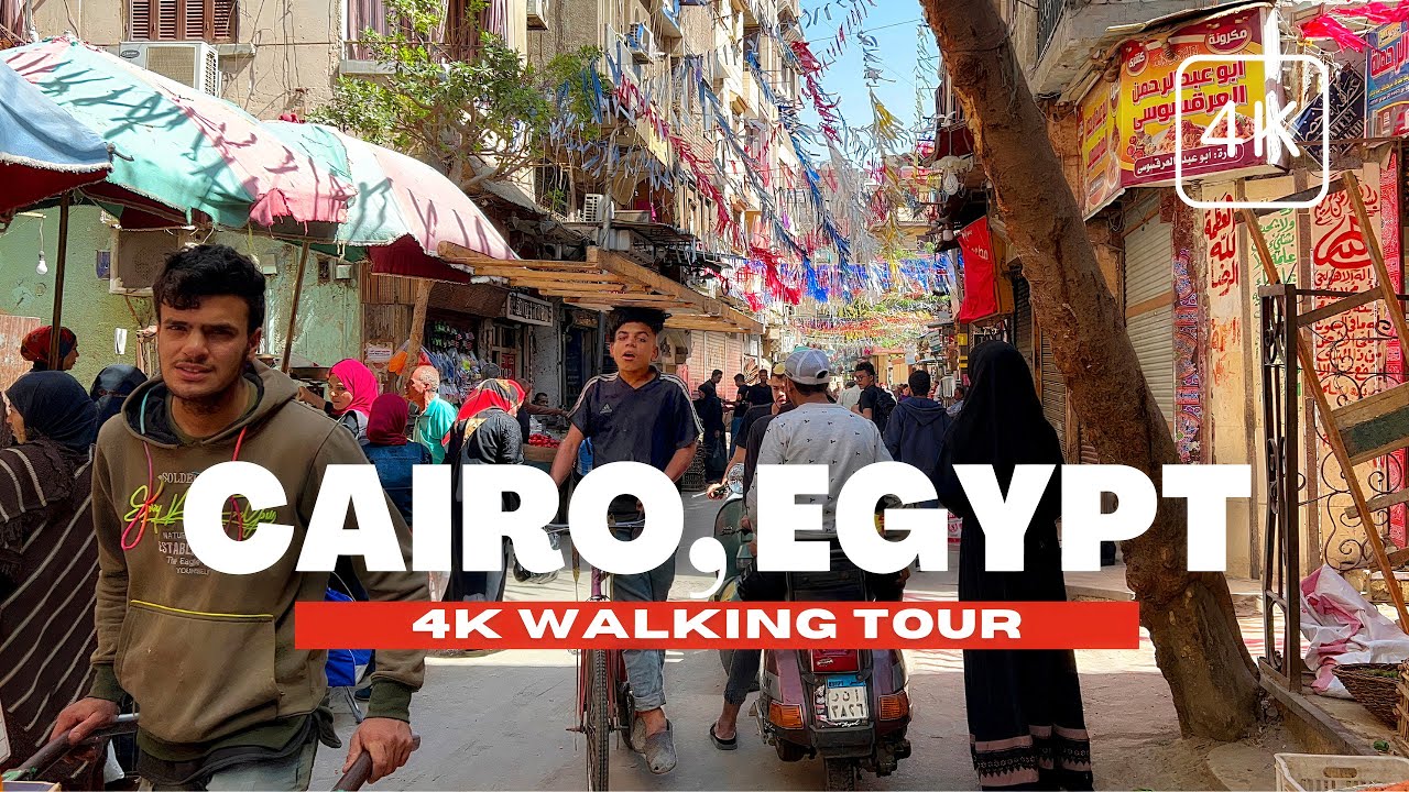 🇪🇬 CAIRO, EGYPT - DOWNTOWN CAIRO RAMADAN WALKING TOUR | El Ataba Market | 4K HDR - 60fps