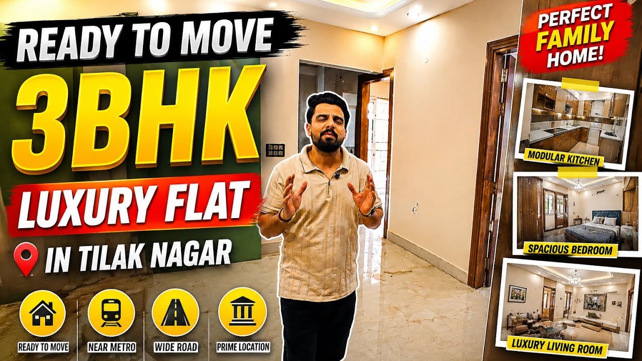 Newly Built 3 BHK Builder Floor in Tilak Nagar
