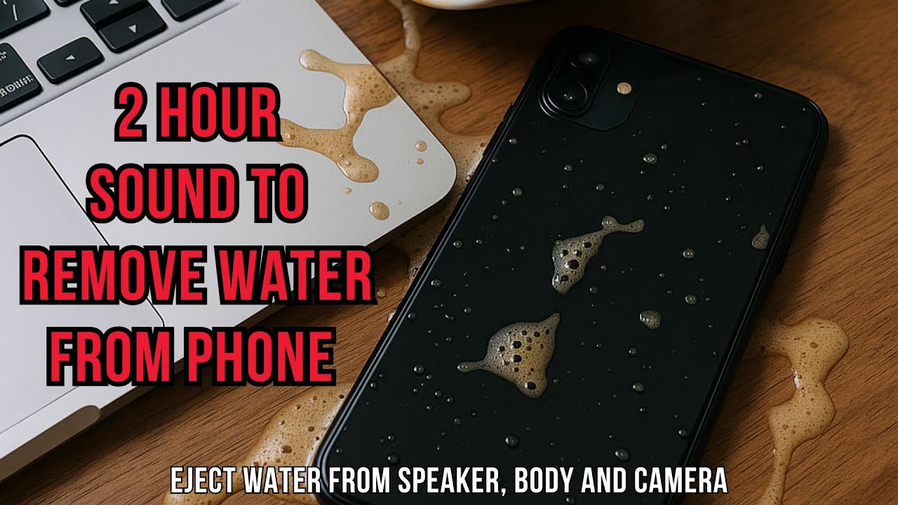 🔊 2 HOUR WATER OUT of SPEAKER SOUND 💦 | 165Hz Speaker Cleaner for iPhone & Android (100% WORKS)