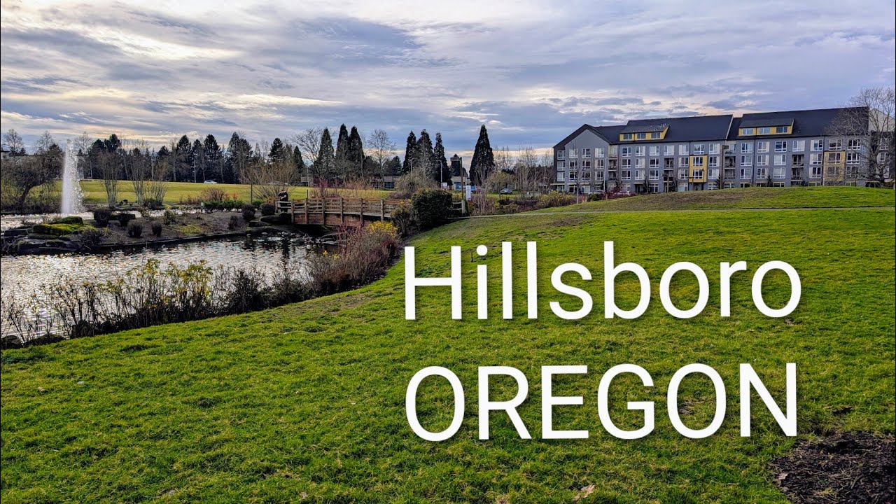 Stadt Hillsboro, Oregon. Der Amberglen Park North ist voller Enten.