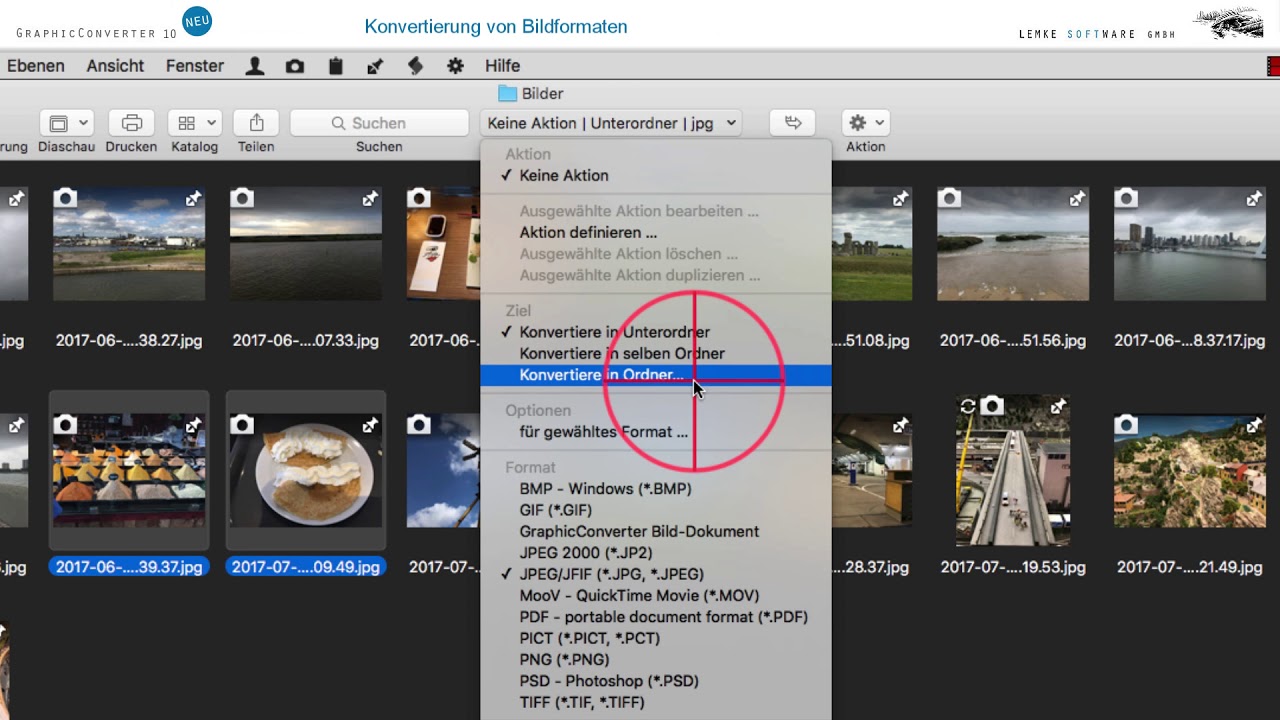 Konvertierung von Bildformaten &ndash; GraphicConverter 10
