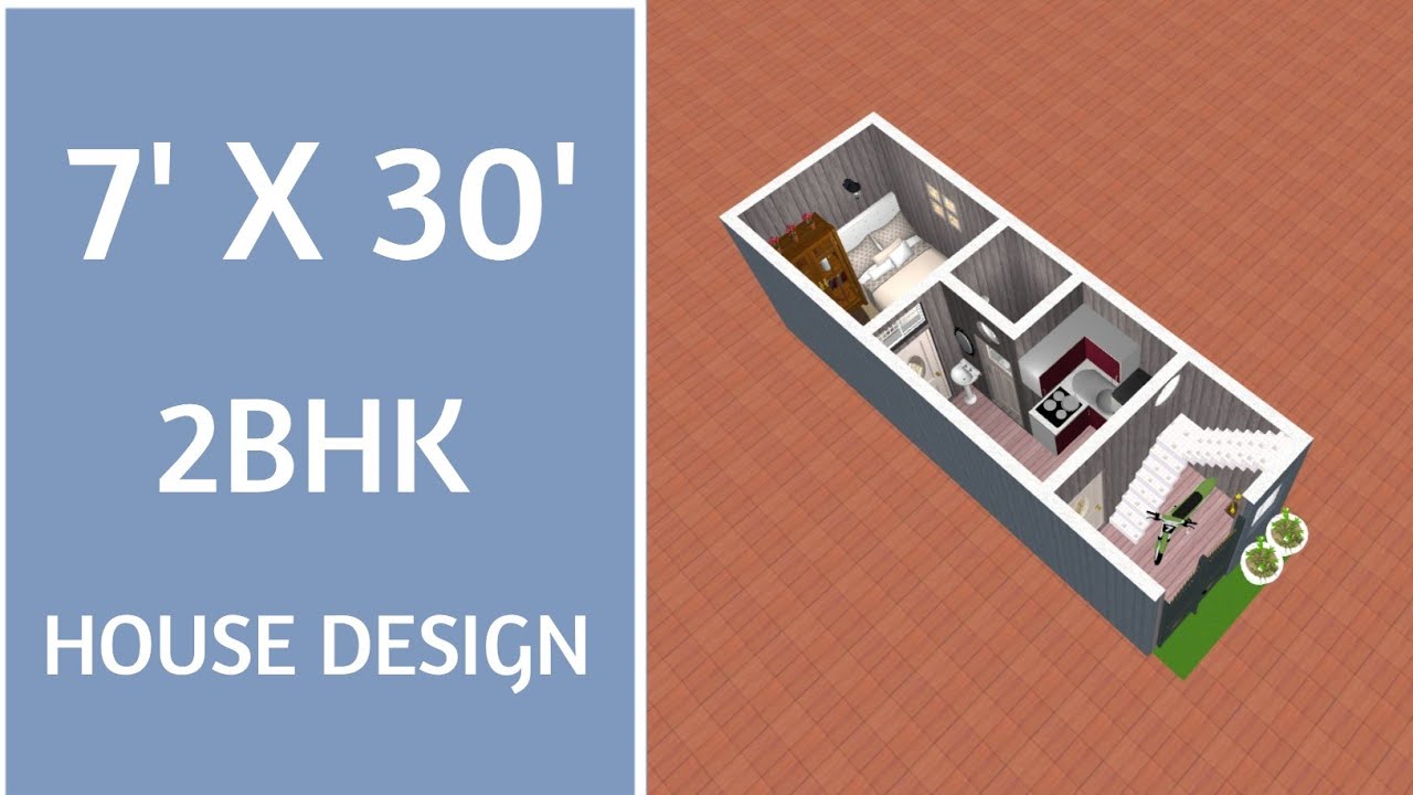 7 x 30 House Plan ll 210 Sqft Ghar Ka Naksha ll 25 gaj Ka Makaan Ka Naksha
