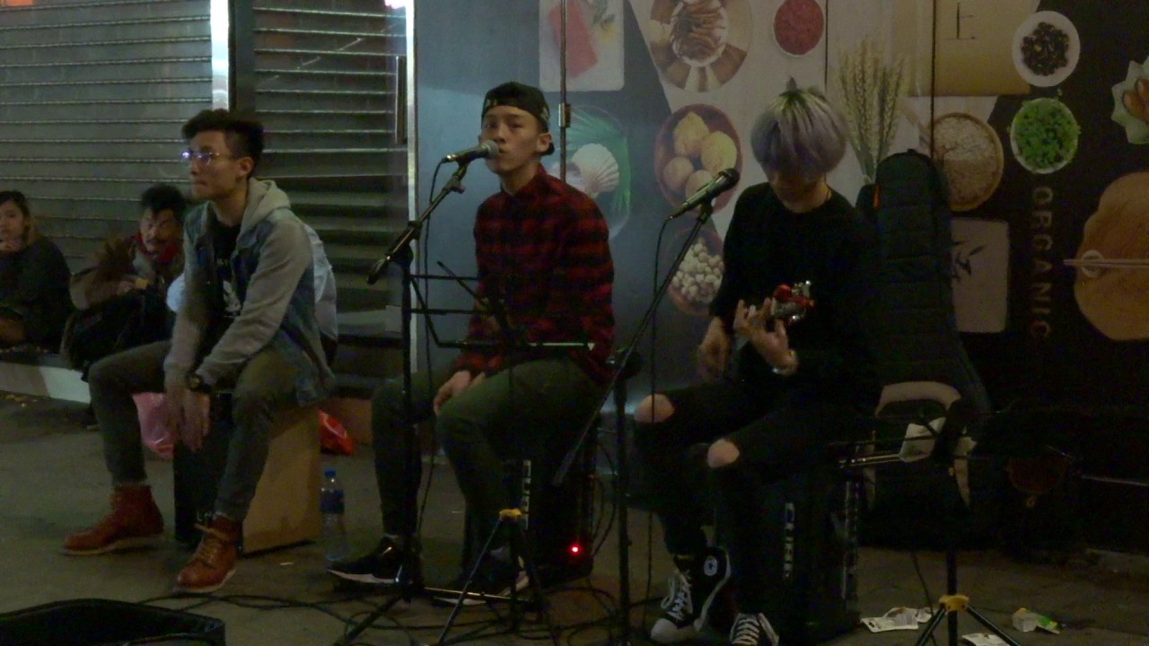 開不了口 / 愛你沒差 / 稻香 - 周杰倫 (Covered by Nothing Special) @旺角Busking 2017.03.04