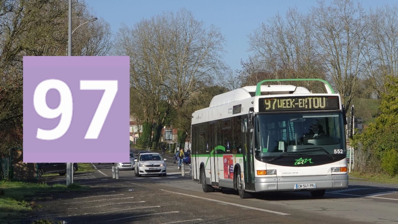 Heuliez GX 317 GNV N°552 - Ligne 97 entre Vertou et L'Ébaupin - Réseau TAN - Nantes