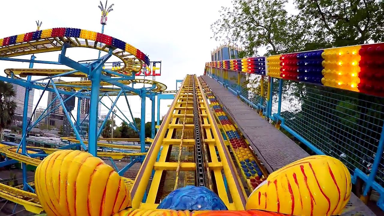 รถไฟเหาะหมุน Wild Mouse - สวนสนุก Global Carnival 2016