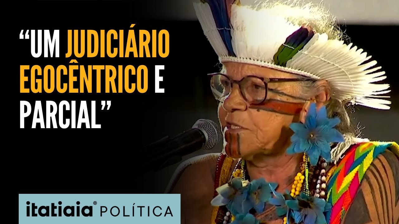 LÍDER INDÍGENA AFIRMA AO LADO DE LULA QUE BRASIL TEM 'PIOR CONGRESSO' E 'JUDICIÁRIO PARCIAL'
