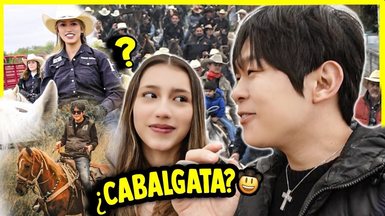 ¡COREANO en su primera CABALGATA!😎