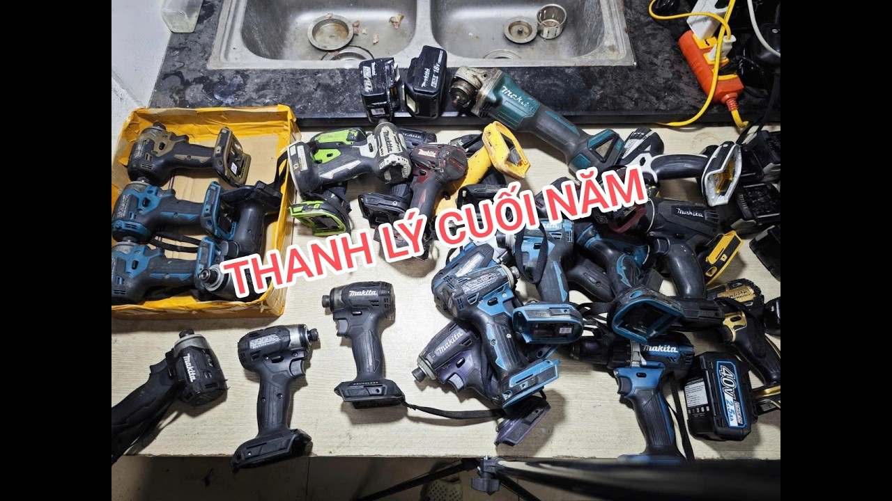 Thanh lý cuối năm, vít, bulong, khoan bê tông, máy mài Makita chính hãng