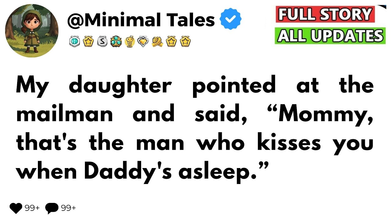 My daughter pointed at the mailman and said