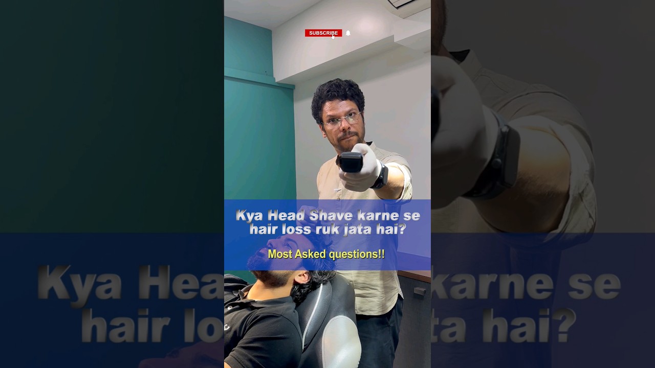Kya Head shave karne se hair Loss Ruk jata hai??  #adonhaircare #adonhair #hairgrowthtips