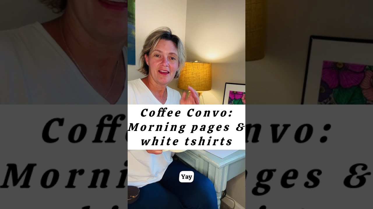 My ADHD Uniform: White Tees, Coffee & Morning Pages 