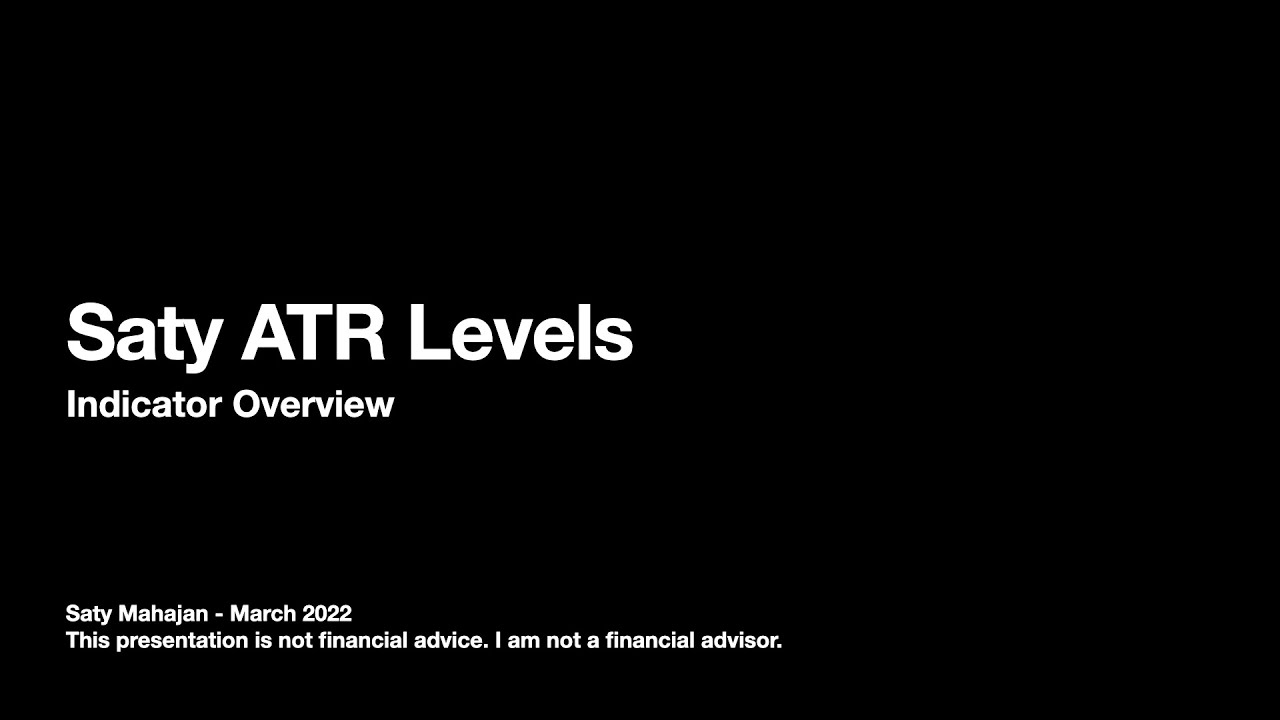 Saty ATR Levels Overview and Tutorial