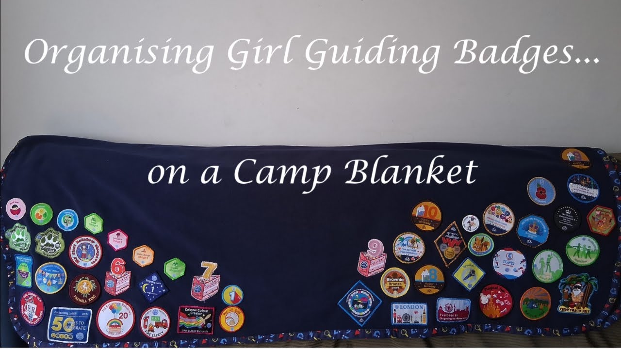 Organising Girl Guiding Badges on Camp Blanket