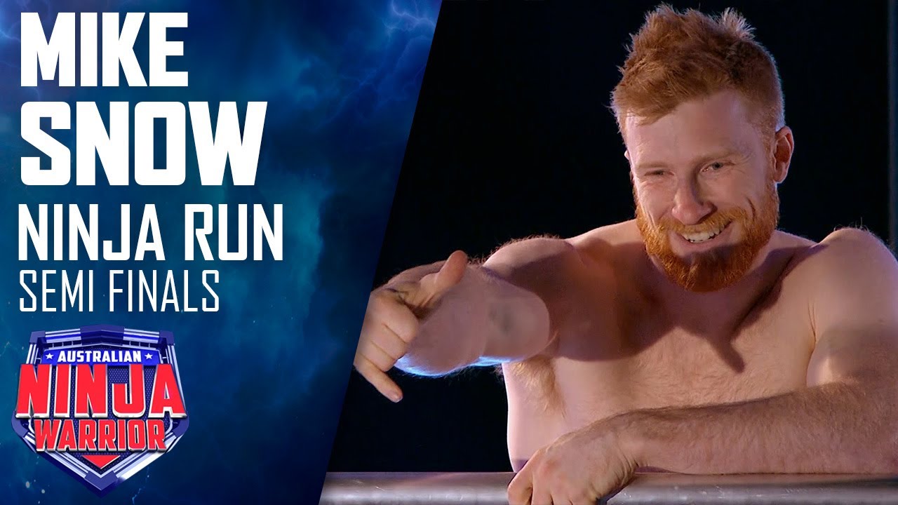 Mike Snow debuts his hot new look before smashing the course | Australian Ninja Warrior 2019