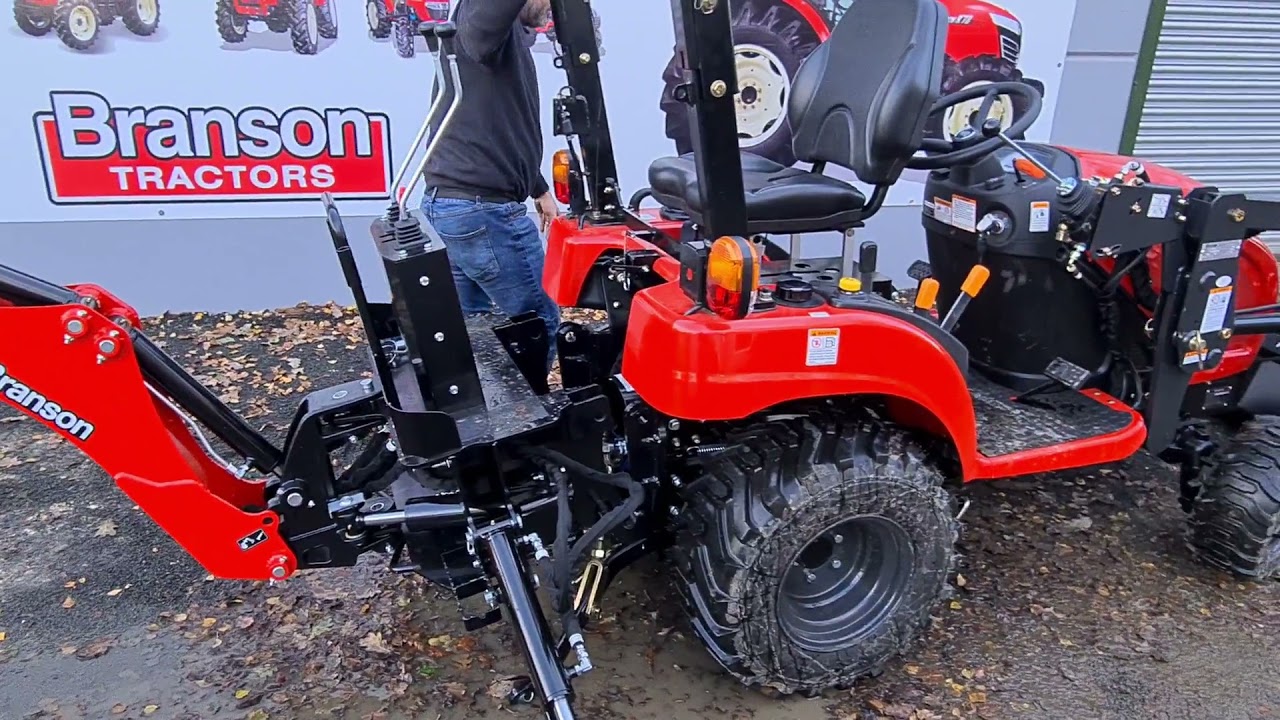 How to remove a tractor backhoe from a 1905 Branson Tractor