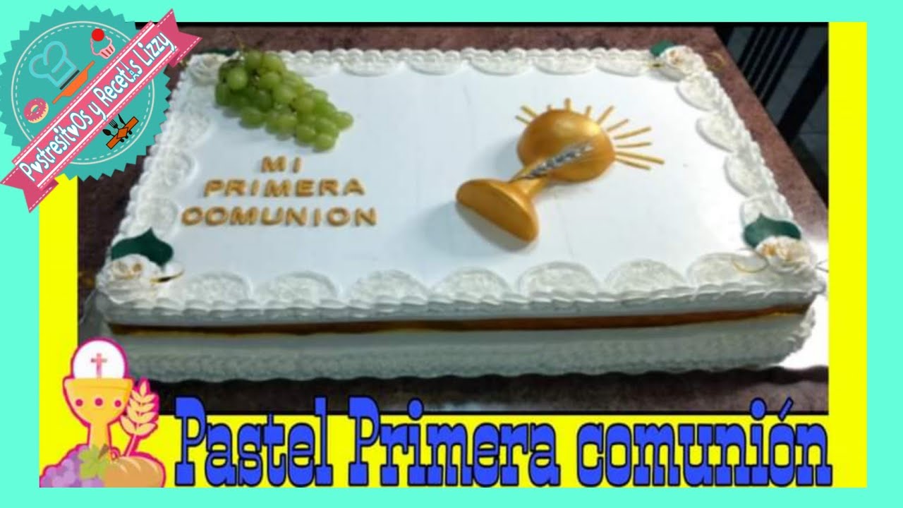 Decoración de Pastel de Primera Comunión