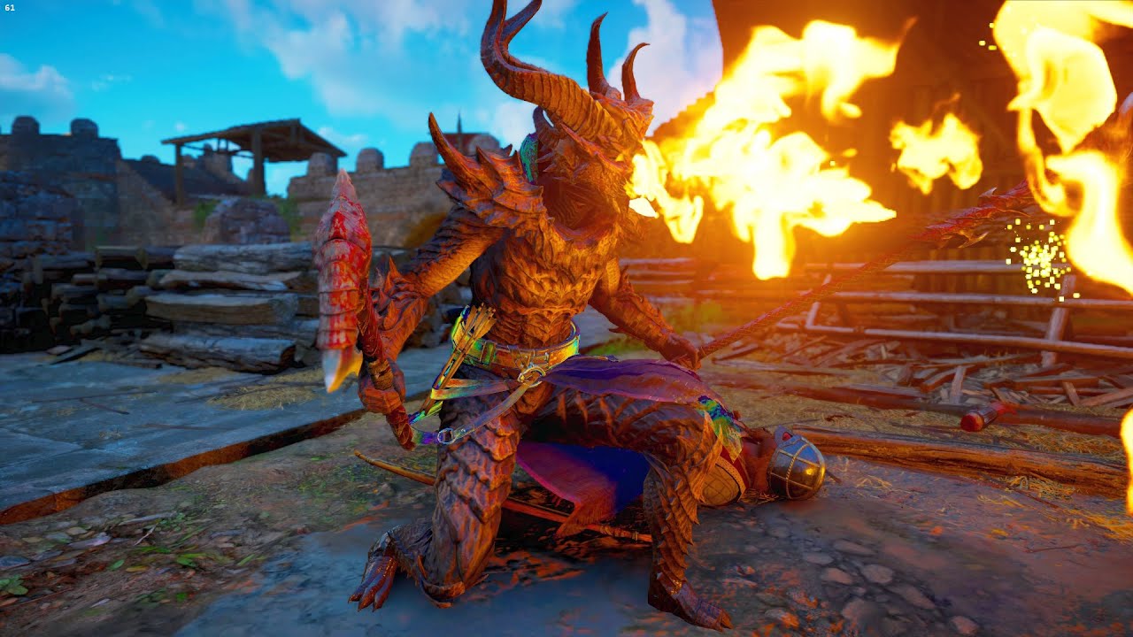 Fafnir's Сurse Pack | Assassin's Creed Valhalla | Combat, Nightmare, No Damage | Вragon breath perk