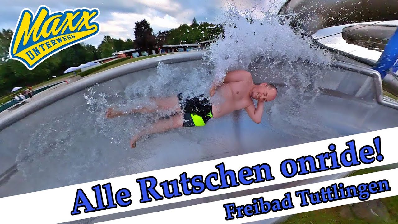 Freibad Tuttlingen | Alle Wasserrutschen Onride | 2022