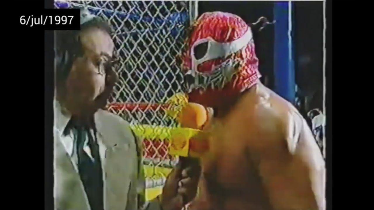 Canek vs Norberto Salgado ( Pierroth) vs Cibern&eacute;tico (con M&aacute;scara) #luchalibre #wrestling 