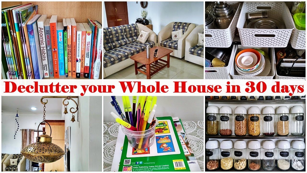 A Guide to Declutter & Tidy your Whole House in 30 Days!!! | 30 Days for a Clutter free Home forever