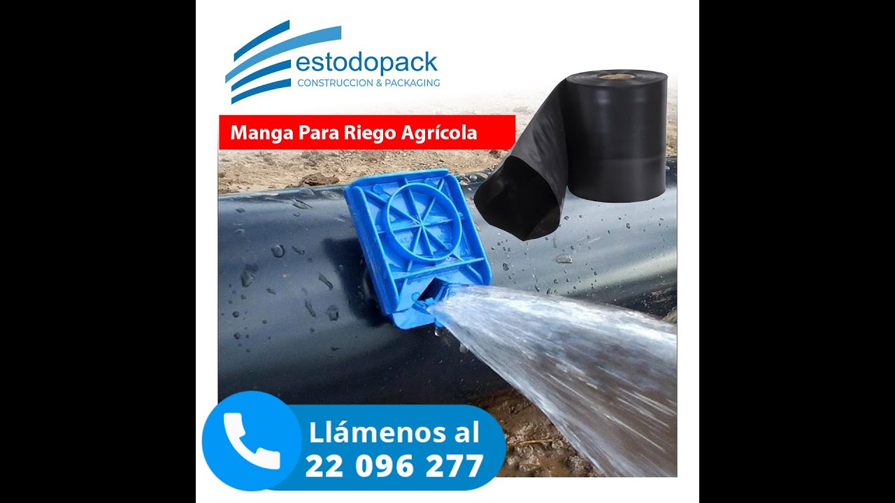 Riego de cañas de azúcar con mangas y compuertas Uruguay.