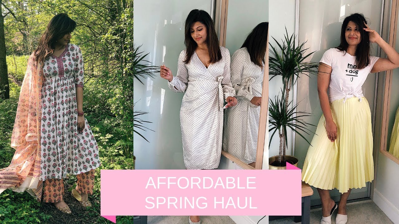 AFFORDALE SPRING HAUL-TRY ON H&M/AMAZON INDIA/JAIPURI ADAAH AND ZARA 2019