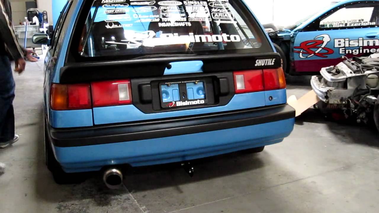 Bisimoto 700whp D16 sohc wagon idle and 2-step.