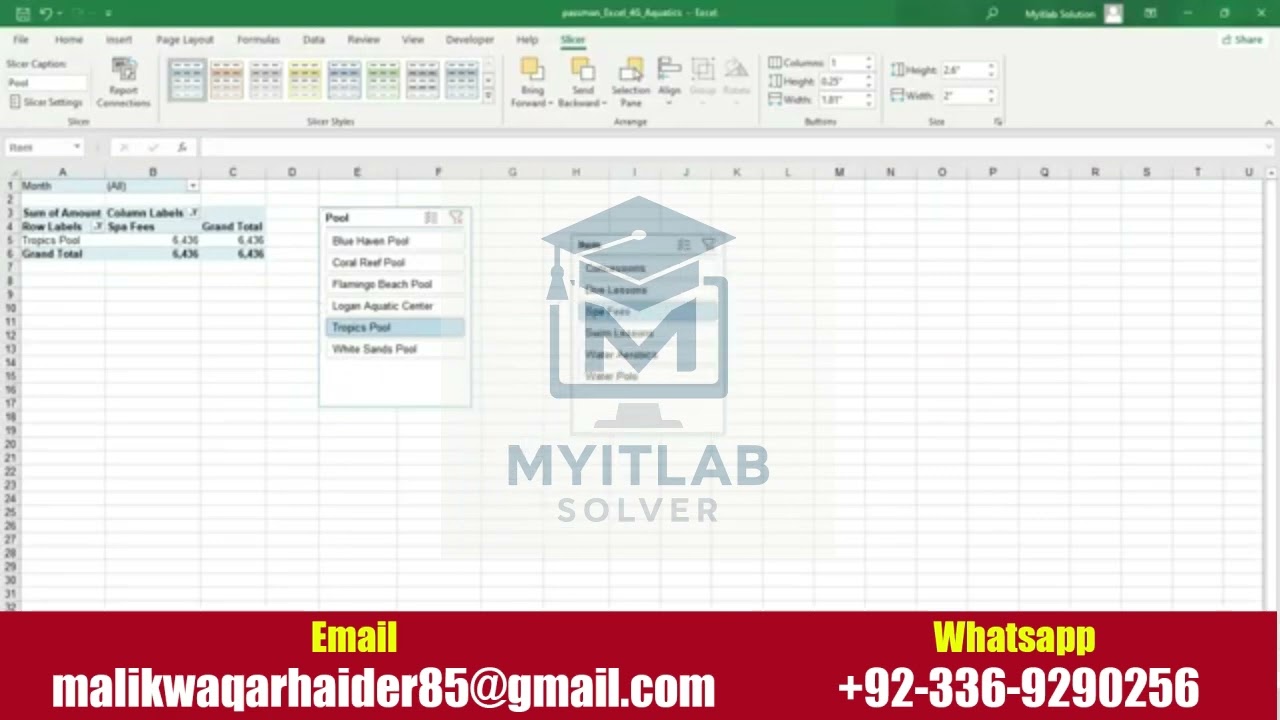 Excel 4G Aquatics  || Excel 4G Aquatics || Mylab Excel Excel 4G Aquatics