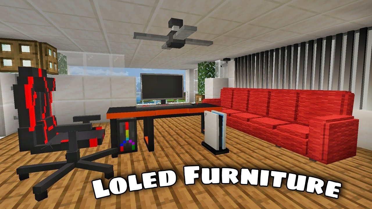 Minecraft Mod Showcase: Loled Furniture Addon for MCPE