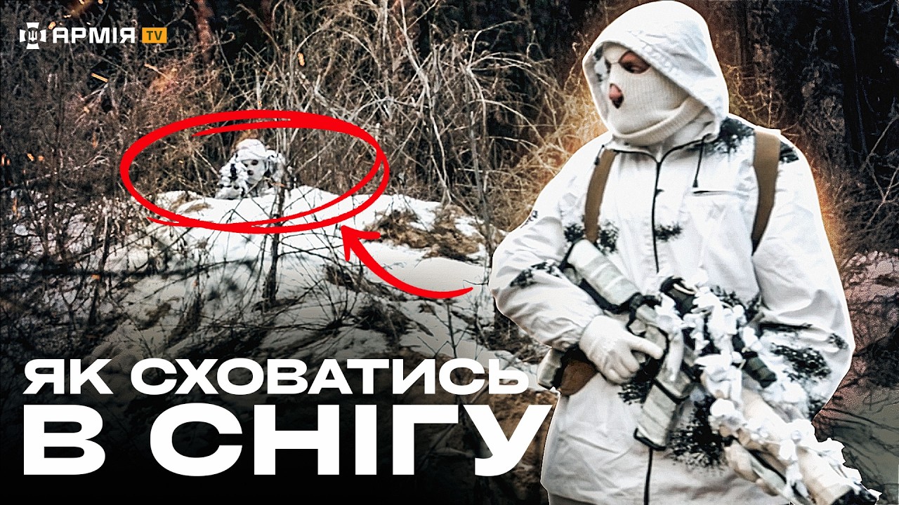 НАЙКРАЩИЙ КАМУФЛЯЖ ВЗИМКУ: як стати білим, непомітним і заховатися взимку