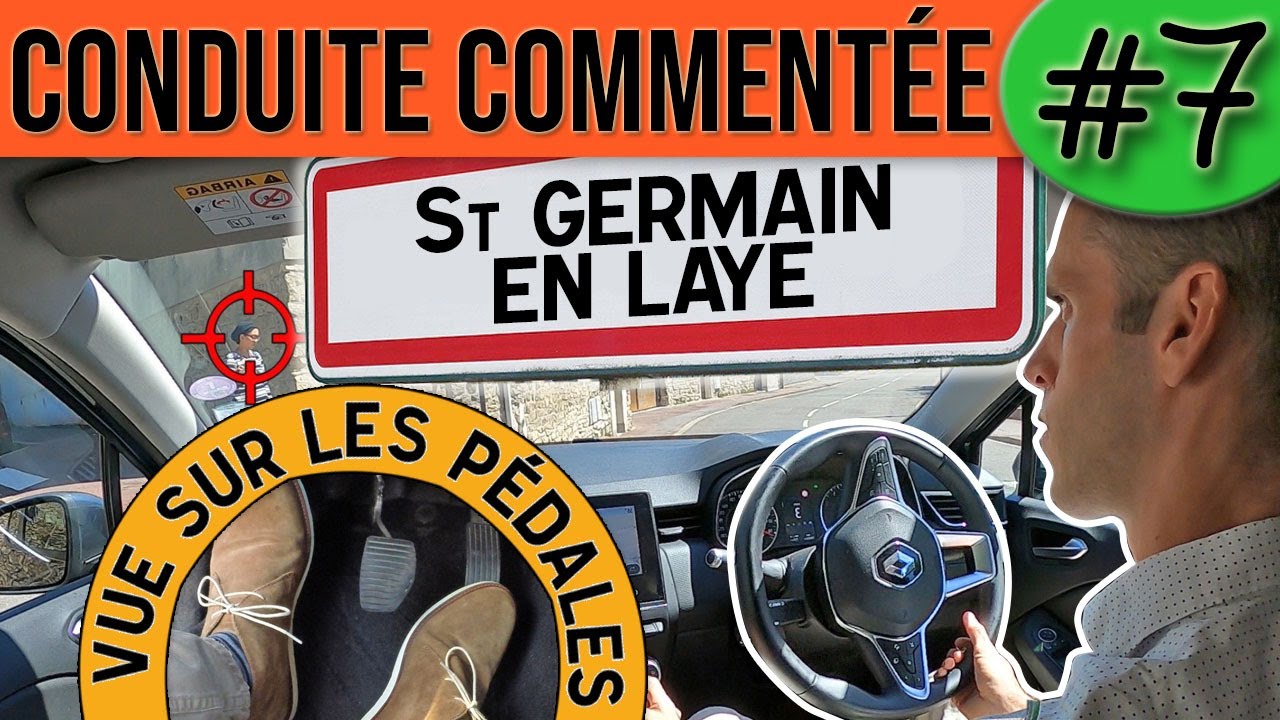 CONDUITE COMMENTÉE #7 - Saint Germain en Laye - Permis 2021
