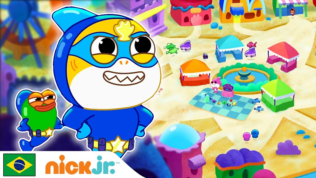 Baby Shark: O Grande Show | Super-Heróis Tubarões | Nick Jr. em Português
