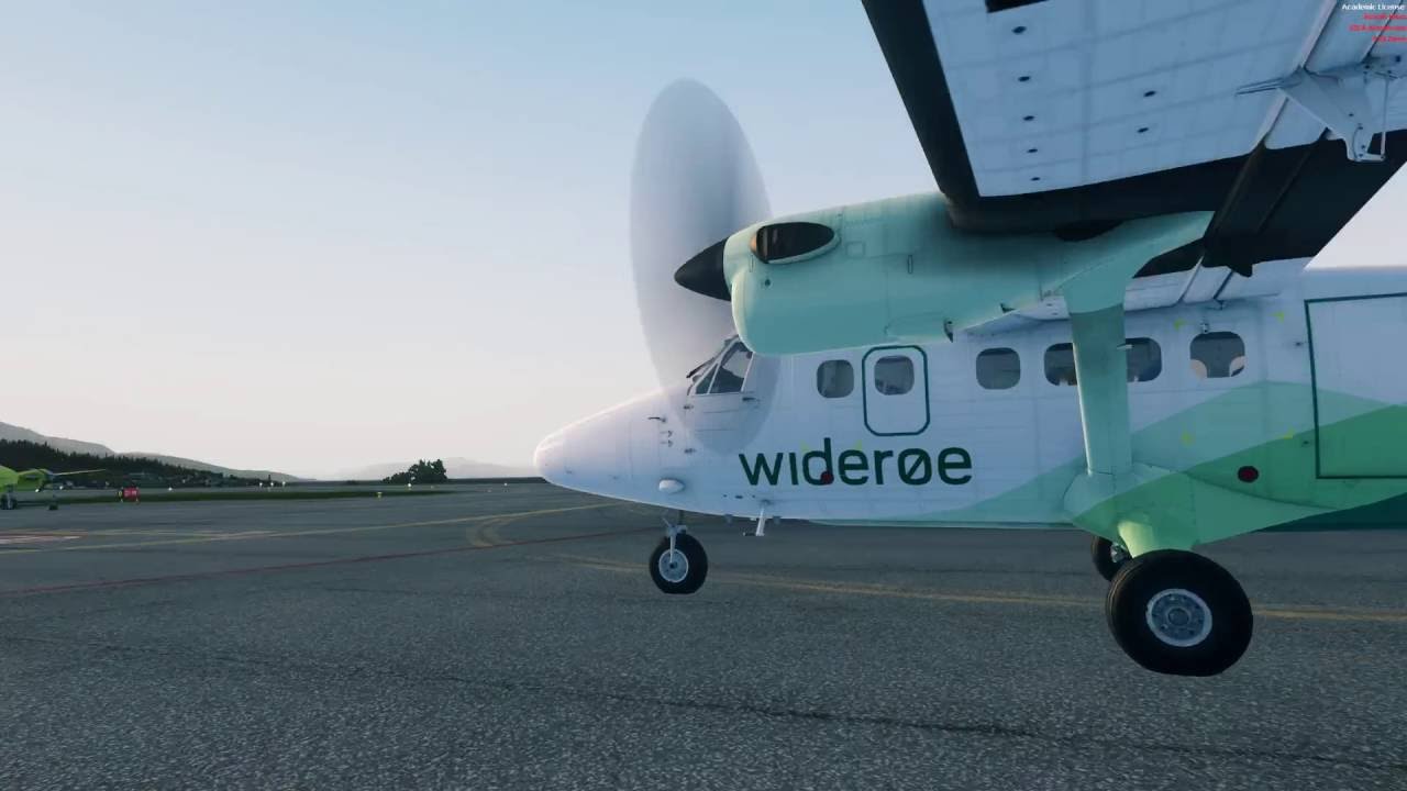 FTX Norway Part 2: ENNK ENSH - Wideroe Twin Otter flight in the best scenery