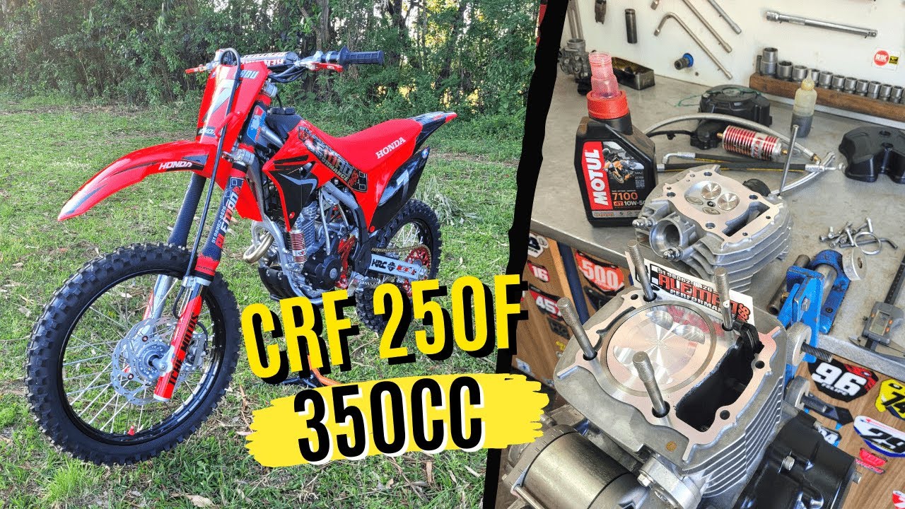 CRF 250F PREPARAÇÃO PARA 350CC COM TESTE DE CV'S - PROJETOS ALEMÃO PERFORMANCE