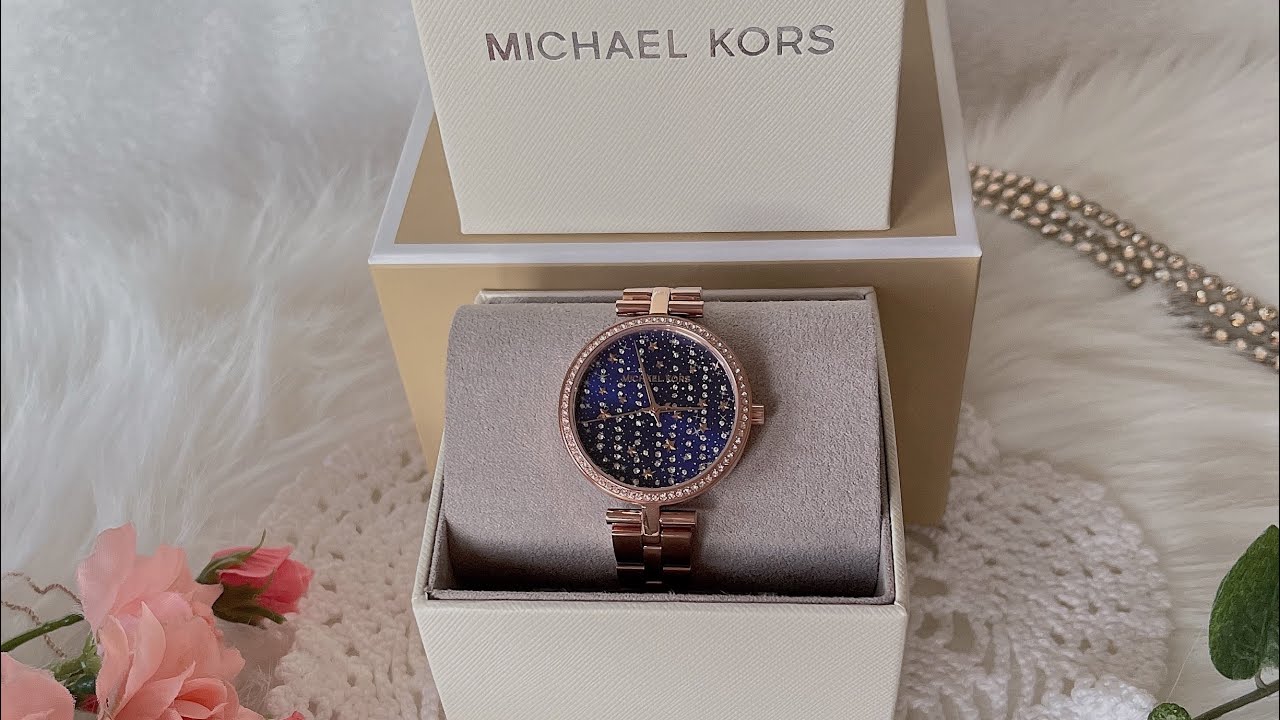 Michael Kors Maci Blue Dial Ladies Watch 