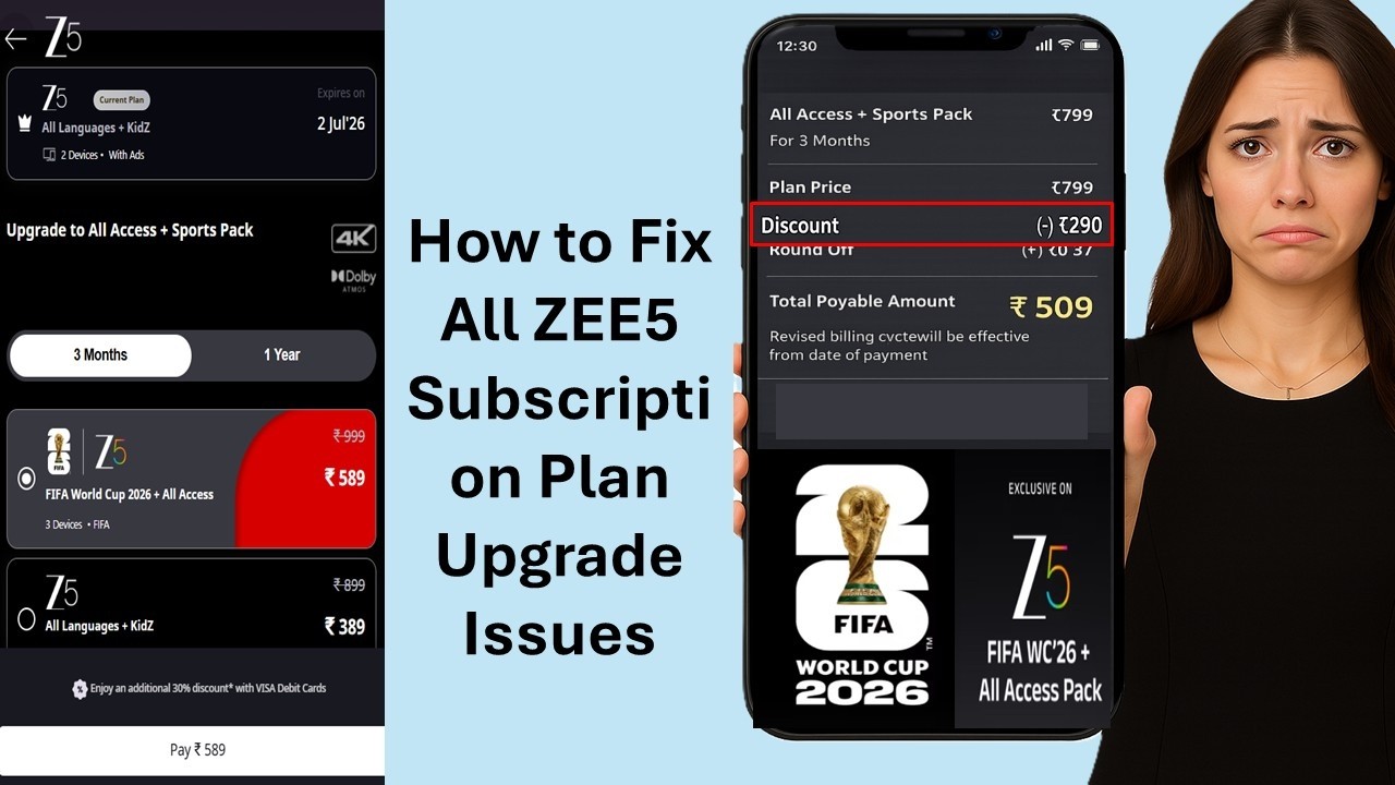 Как исправить все проблемы с обновлением подписки ZEE5