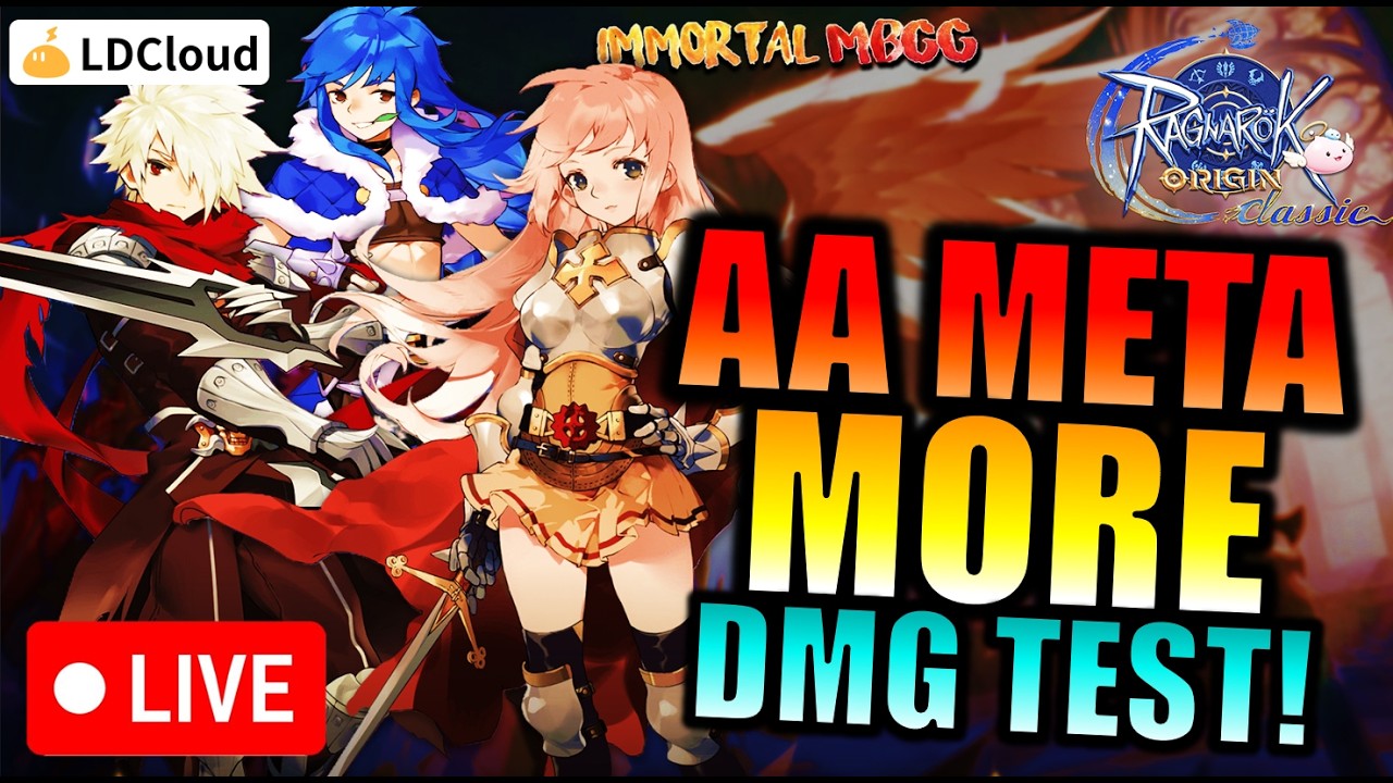 AUTO ATTACK JOB CLASS DAMAGE TEST STREAM!! - RAGNAROK ORIGIN CLASSIC [Pioneer Test Server]
