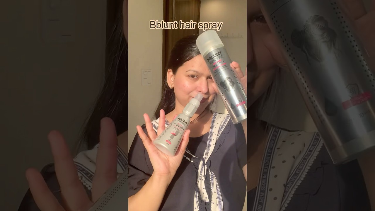 Bblunt hot shot and heat protection spray❤️#heatprotection #hairspray #bblunt #settingspray #hair