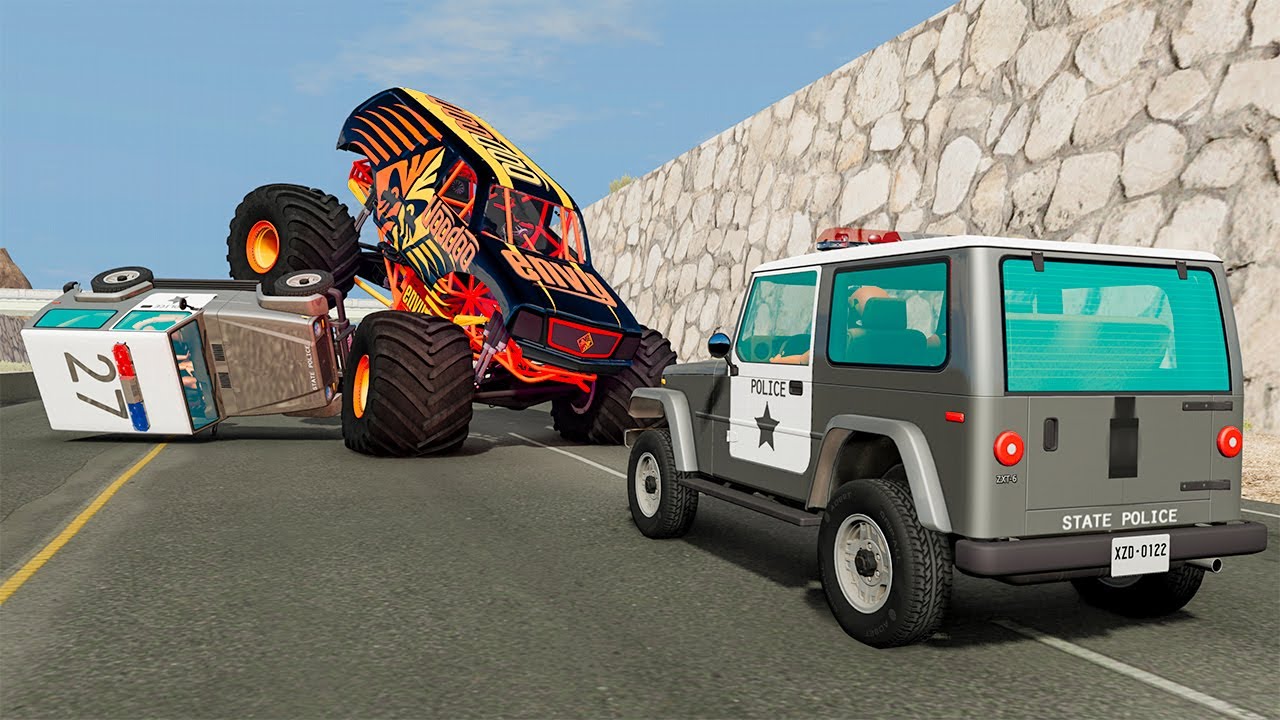 Police Car Chases #61 - BeamNG DRIVE | SmashChan