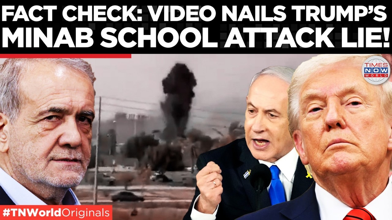 TRUMP CAUGHT LYING? Video Shows US Missiles Hitting Minab Schools After Trump&rsquo;s Claim | US-Iran War