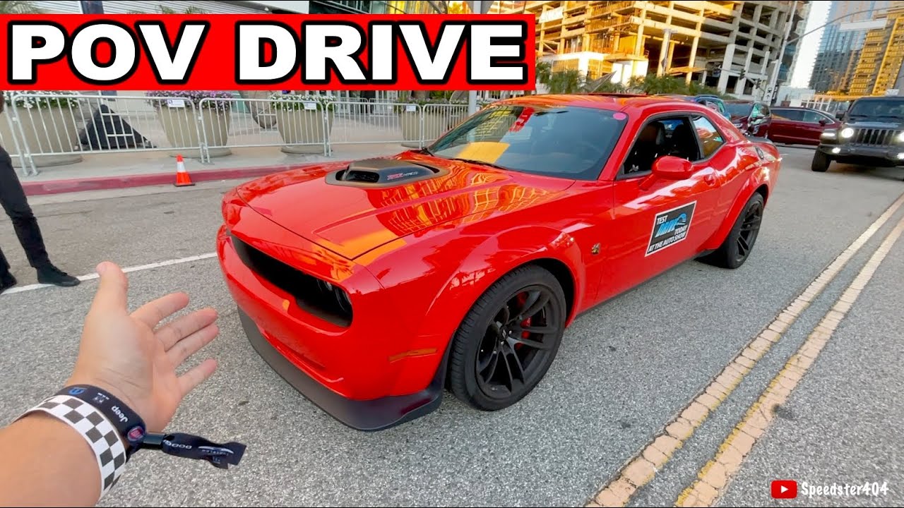 Salesman Tells Me to Floor it! 2022 Dodge Challenger Scat Pack Widebody POV Drive & Acceleration