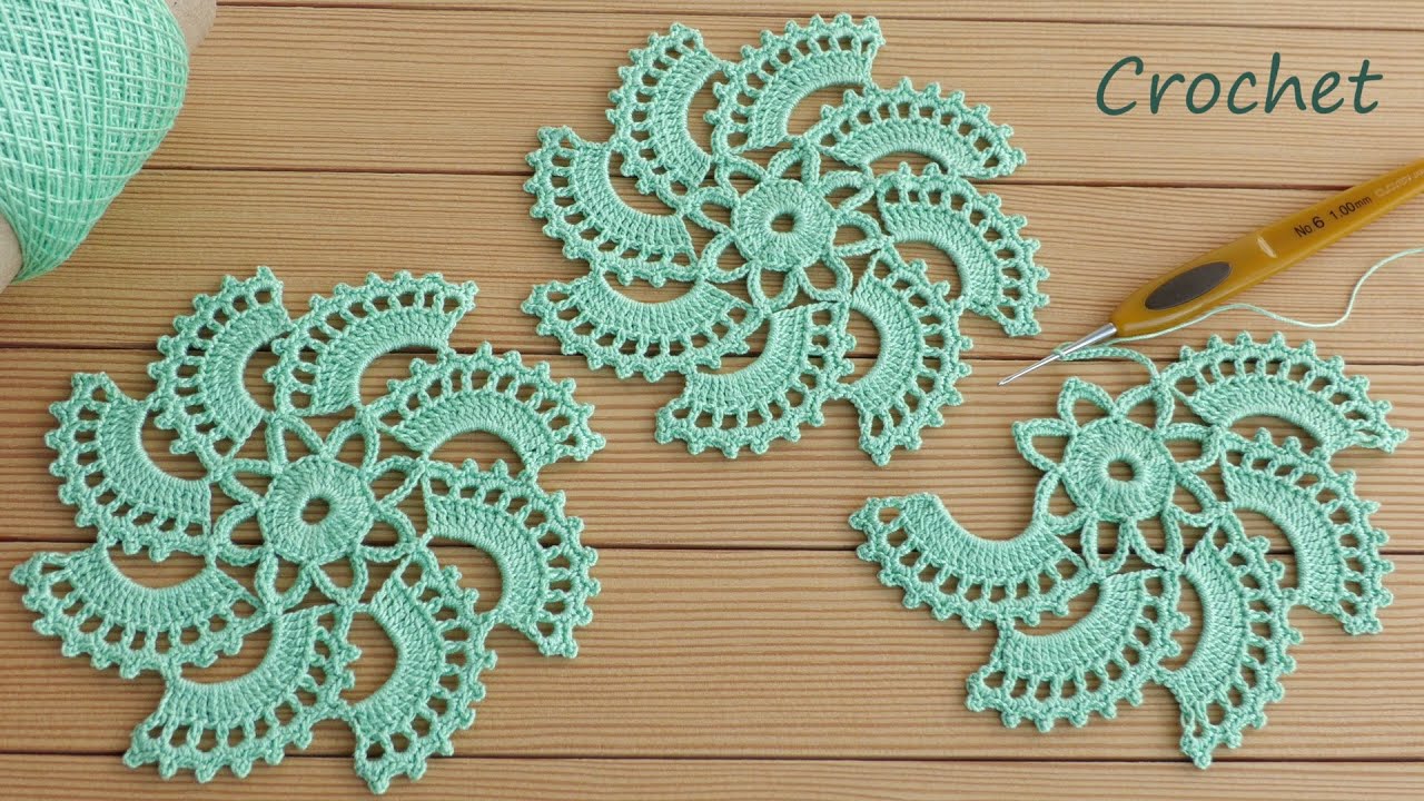 Очень просто!!! Цветочные мотивы ВЯЗАНИЕ КРЮЧКОМ для начинающих EASY Flower Pattern Crochet