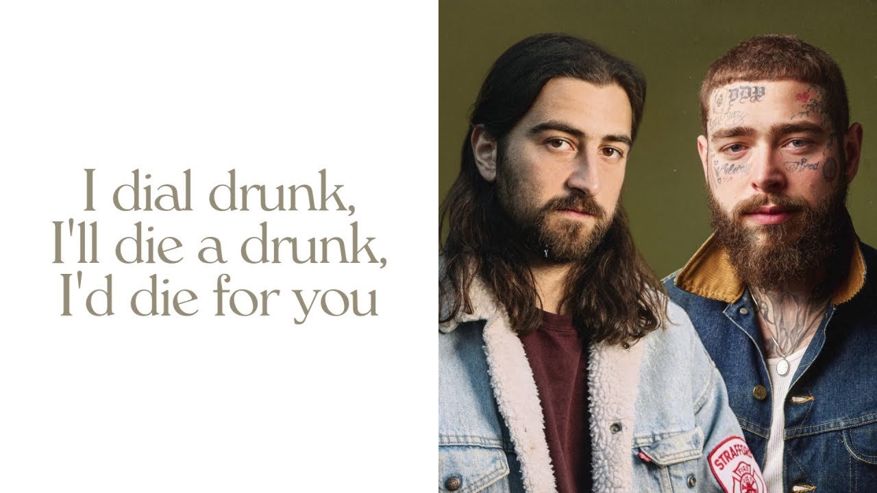 Noah Kahan, Post Malone - Dial Drunk (Official Lyric Video)