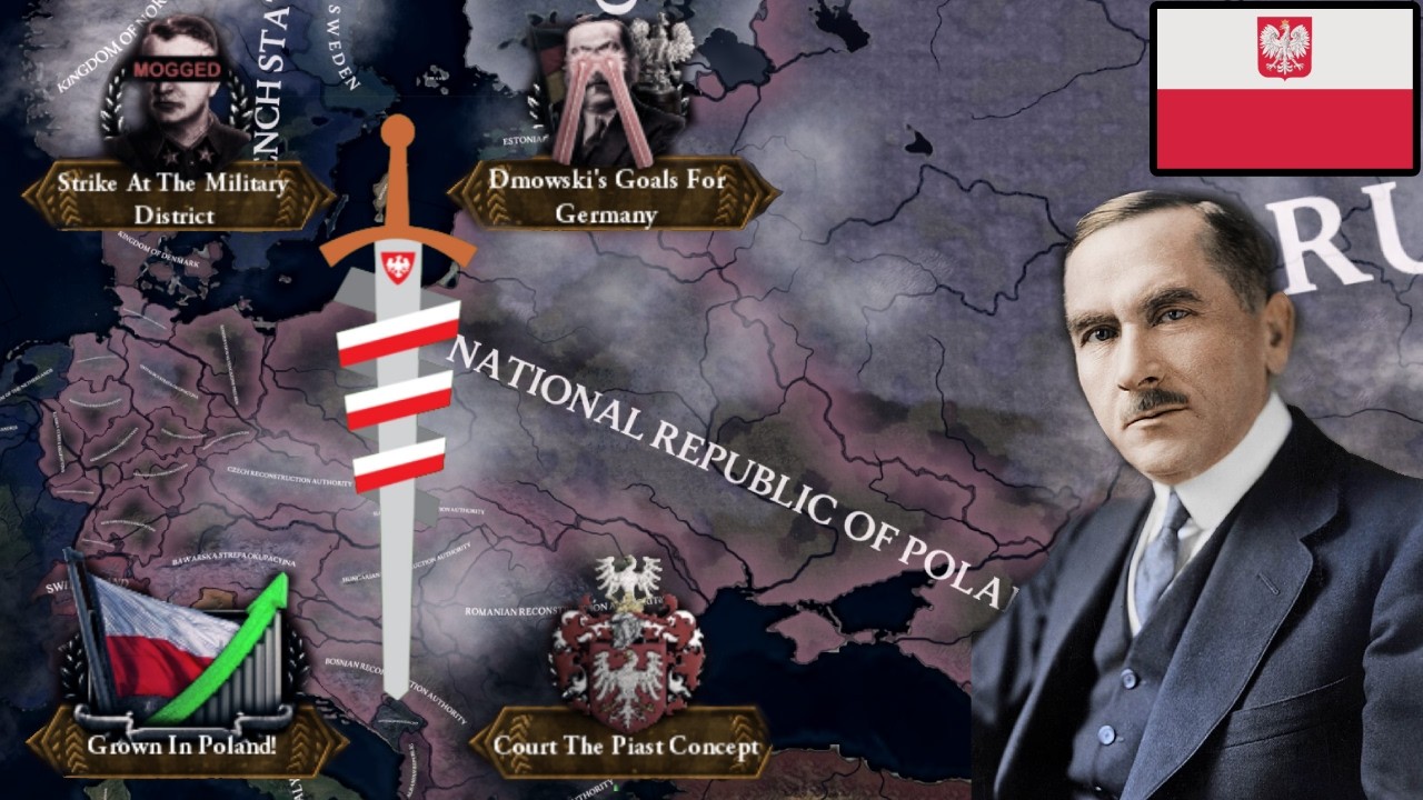 hoi4 Collapsing World: Rise of Radicalism Dmowski makes Poland great again
