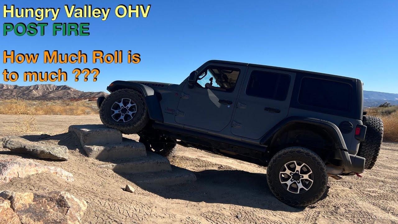 Almost rolled my Jeep JL at Hungry Valley OHV practice area.