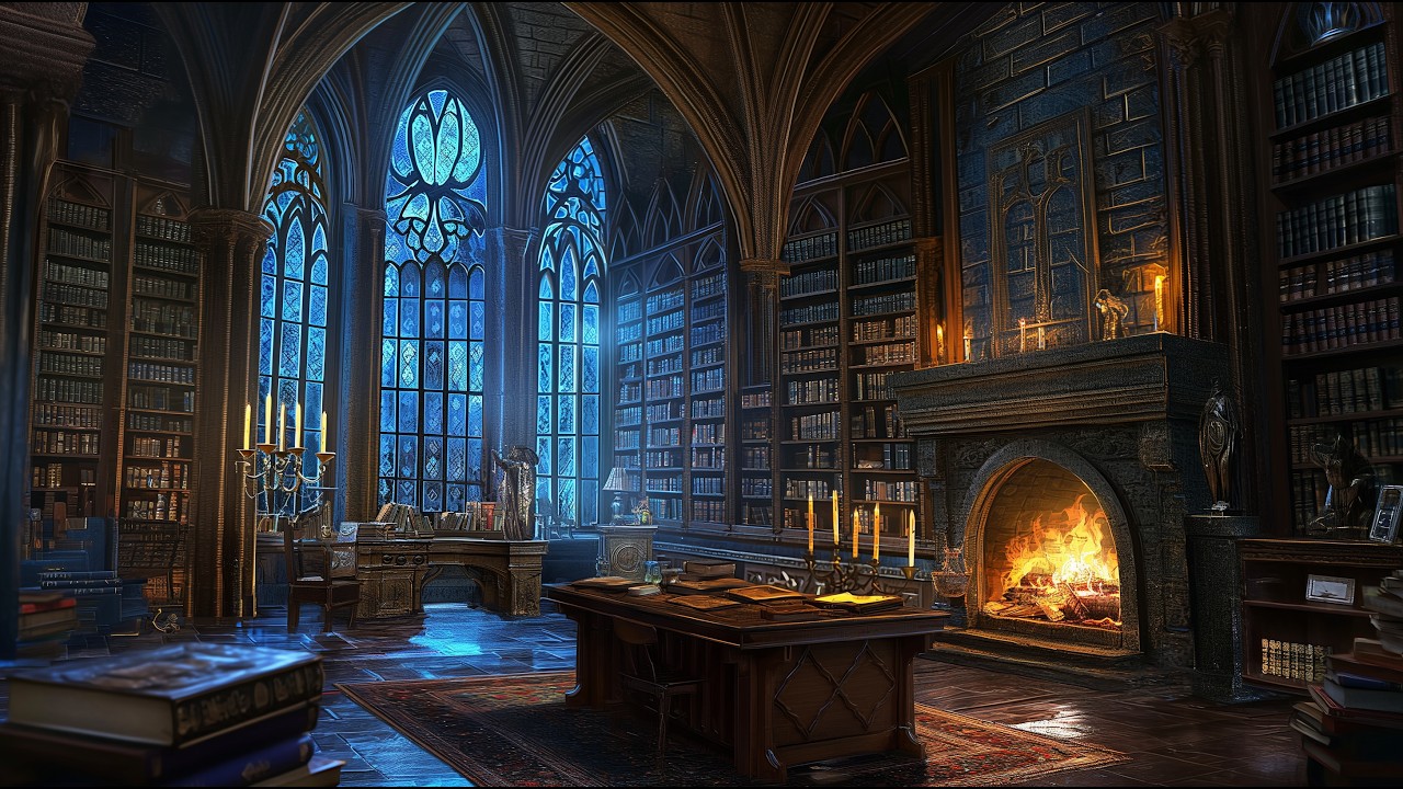【作業用BGM】物語を書く夜に｜暖炉のファンタジー音楽　Fantasy Fireside Music for Writing　【Fantasy Healing Library】