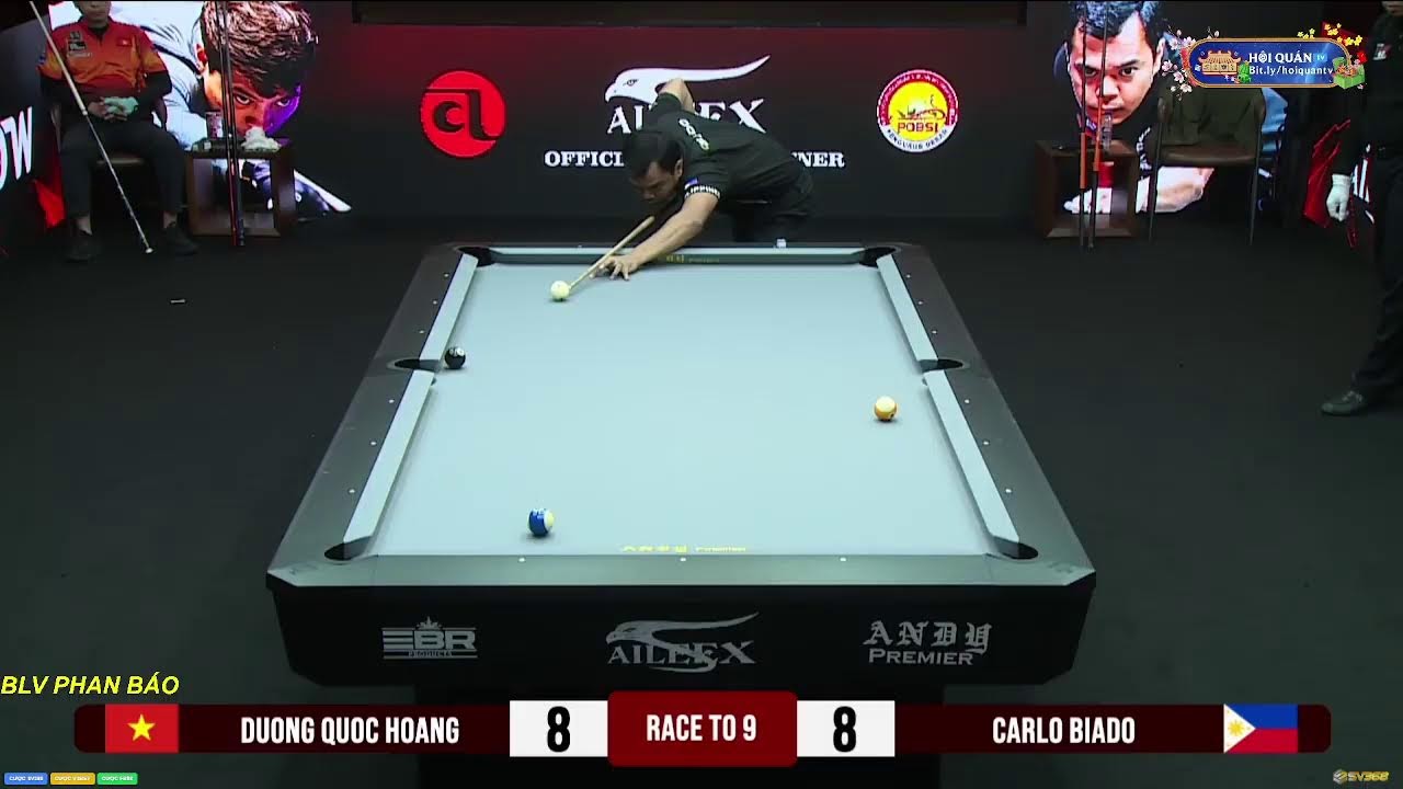 Trực Tiếp Billard 🔴Bình Luận Tiếng Việt | Dương Quốc Hoàng - Carlo Biado  | Last 16 BO9