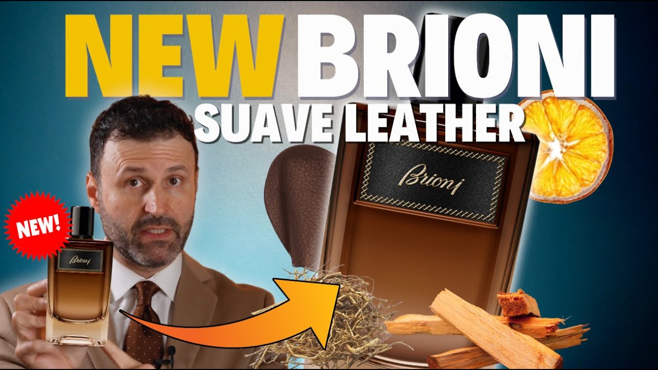 NEW Brioni Eau de Parfum Suave First Impressions - Smooth Suede Leather!